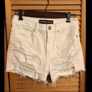 •Express• Raw-Cut High-Waisted Shorts